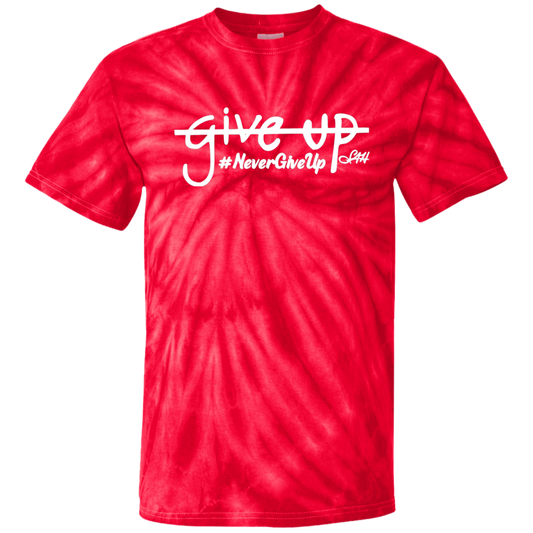 Never Give Up 100% Cotton Tie Dye T-Shirt